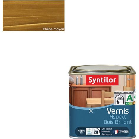 Vernis Aspect Bois Chêne Moyen Brillant 0,75L (1/5)