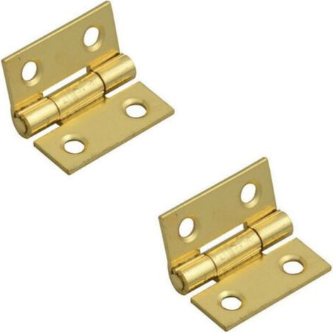 2 Pezzi Cerniere In Ottone Per Porte Mobili Armadi Sportelli Ante 25 Mm