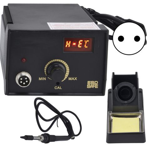 Station de fer à souder numérique réglable avec contrôle de température pour usage domestique, prise ue 250V (1/5)