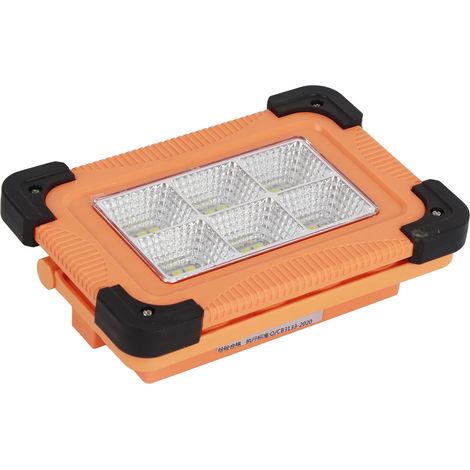 Lampe de camping solaire portable et écologique, à angle réglable, pour tente, maison et entrepôt. Version rechargeable. (1/5)