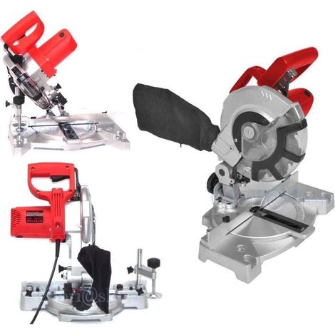 Trade Shop - Ingletadora Para Madera 1400 W Sierra Circular Corte 210 Mm 45° Lados -