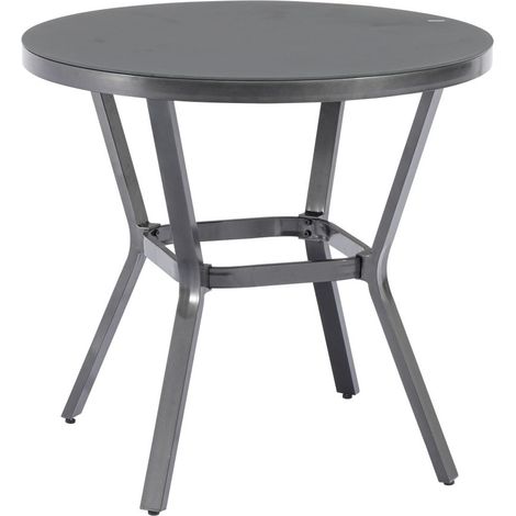 TrendLine Aluminiumtisch Pero Ø 80 cm Aluminiumtisch (1/3)