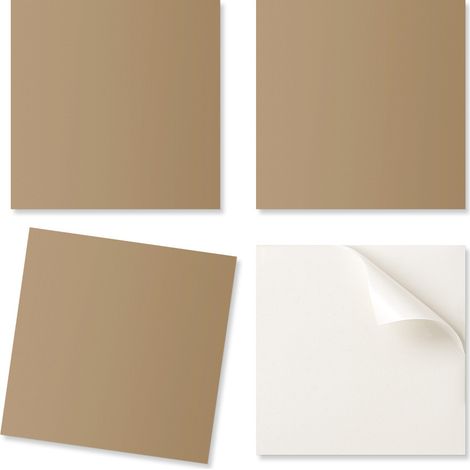 Baldosas de vinilo estampadas - Decoraci贸n de dormitorio, amarillo oscuro, 20x20x20 cm