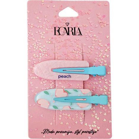 Set di 2 fermagli per capelli, color pesca SP393 (1/2)