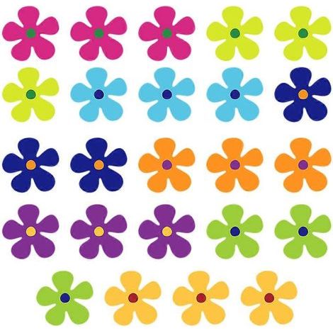 Set mit 24 dekorativen, blumenförmigen Magneten für Auto, Kühlschrank und Haustür. – 10 x 10 cm (1/4)