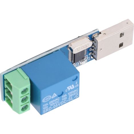 Module de relais USB, interrupteur de commande type LCUS-1 DC 5V avec puce de contrôle haute performance (1/5)
