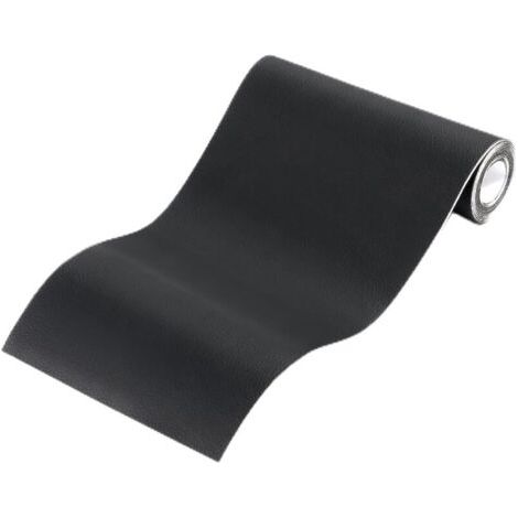 Simili Cuir Autocollant,Cuir Adhesif Reparation Canapé pour Réparation et Rénovation,Patch Cuir Auto-adhésif Rénovation en Cuir pour Siège Voiture,Bottes,Sac À Main,Sacs Souples-Noir,50x100cm (1/5)