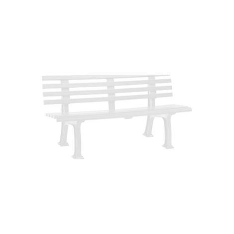 Sylt 3 -Place Garden Banch Lunghezza 1500 mm Bianco (1/2)