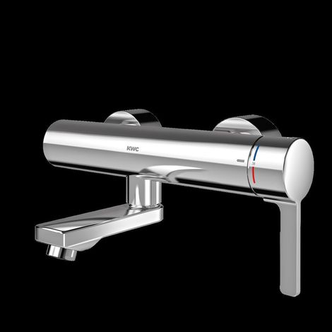 KWC Thermostat-wandbatterie, F5, EHM, Schwenkauslauf, 135 mm, Option C-modul (1/2)