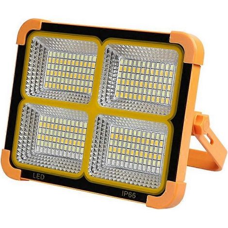 Projecteur solaire LED 3000W rechargeable, lampe de camping d'urgence étanche et portable, projecteur de recherche 3000W (1/5)