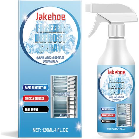 Jakehoe – Spray de dégivrage pour congélateurs, machines à glaçons, vitres de voiture et robinets : spray polyvalent pour le dégivrage et le déneigement (1/5)