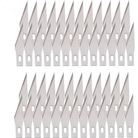 lot de 50 lames de rechange pour cutter, lames de rechange, n°11 (1/3)