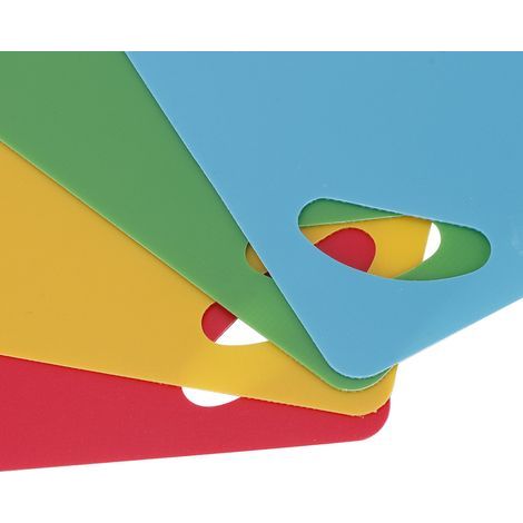 taglieri antiscivolo in PP flessibile per verdure e carne, spessore 1,2 mm - Set da 4 (1/5)