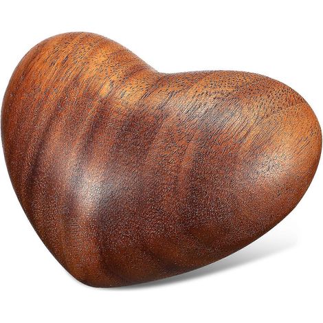 Cœur en bois sculpté, ornement décoratif en forme de cœur d'amour, cadeau pour les amis et la famille (1/4)