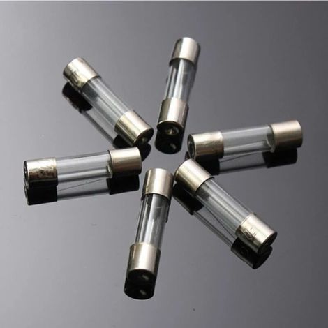 [Lot de 100] Fusible à tube de verre à action rapide 10A 250V 6x30mm (630) Convient aux petits appareils, aux alimentations et à la protection des circuits imprimés. (1/2)