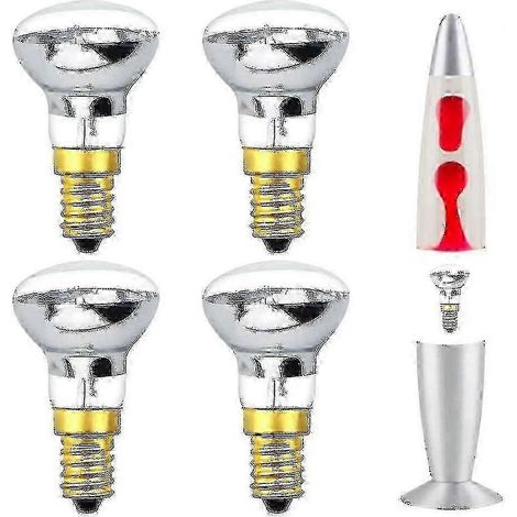 Ampoules incandescentes R39 25W E14 blanc chaud compatibles avec les lampes à lave (lot de 4) KFWHBYV (1/4)