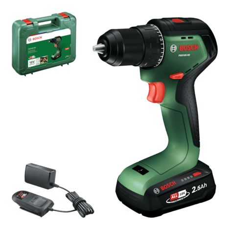 Perceuse-visseuse sans fil BOSCH PSR18V-60 (1× 2,5 Ah, coffret) 06039D7201 (1/2)