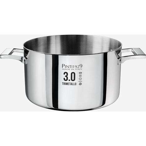 Casseruola alta acciaio trimetallo induzione Made in Italy 3.0 (1/3)