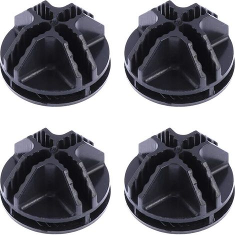 20 Connecteurs Abs En Cube De Fil Métallique Pour Étagères De Rangement En Cube De Fil Et Fermoir À Boucle Clip Organisateur Modulaire (Noir) (1/5)