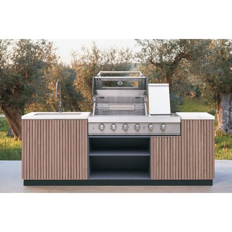 Cuisine d'éxtérieur BBQ Lior - 243,5 × 61 × H90 cm (1/5)