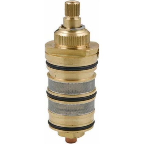Robinet Thermostatique - Laiton - Hauteur 85 mm - Diamètre 34 mm - Température Max 60 °C - Pour Douche - 1 Pièce (1/5)
