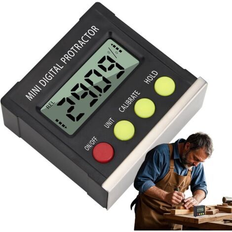 Digitaler Winkelmesser – Präzisions-Nivelliergerät, elektronischer Winkelmesser, batteriebetriebenes Winkelmessgerät, digitales Neigungsmessgerät für Baumaschinenführer.