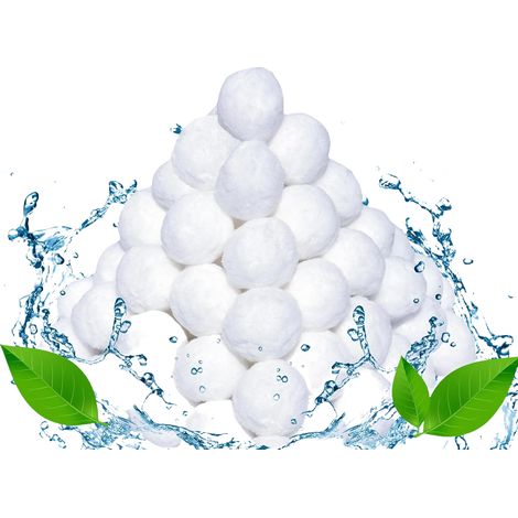 Boules filtrantes pour systèmes de filtration à sable, boules filtrantes de piscine de 700 g, remplace 25 kg de sable filtrant, pour filtres à sable, piscines (boules filtrantes de piscine de 700 g)