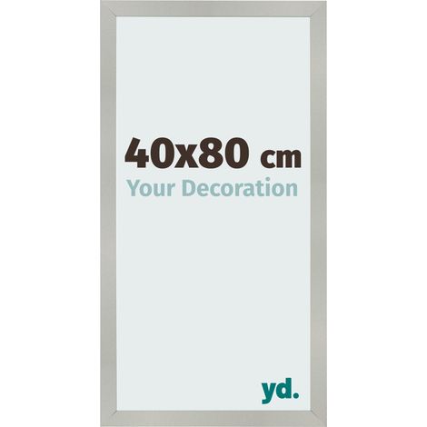 yd. - Cadre photo 40x80 - Argent Mat - MDF - Bologna (1/5)
