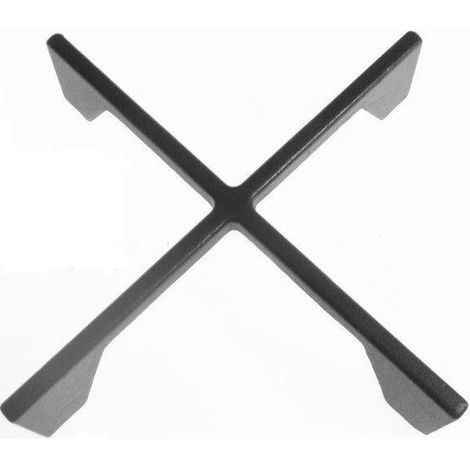 FOSTER GRIGLIA A CROCE IN GHISA NERA SATINATA CM. 22,5 x 22,5 - ALTA 5 CM G 1304 (1/2)