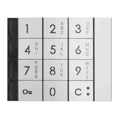 BTI353011 Alphanumerische Tastatur-Frontplatte, Ganzmetall-Finish