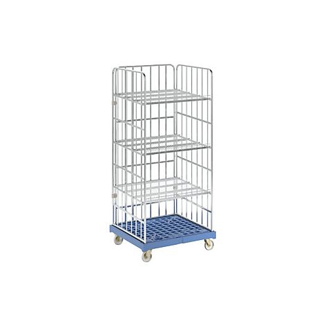 kaiserkraft  Scaffale con rotelle  pianale in plastica con