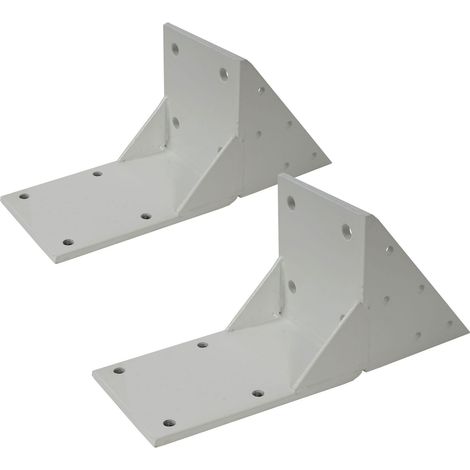 2er-Set Dachsparrenadapter für Kassetten-Markise HHG-442 H123, Dachsparren Halterung Adapter weiß (1/5)