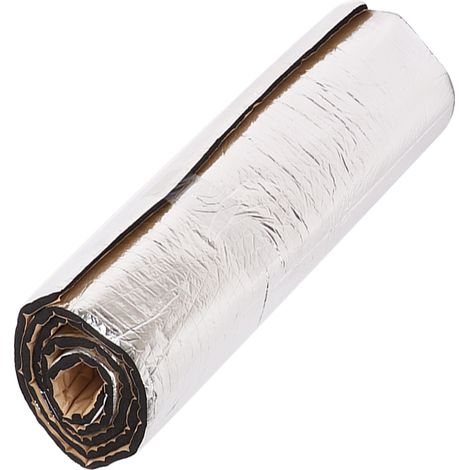 Isolation acoustique et thermique 200x50cm mousse aluminium 10mm pare-chaleur capot cloison pare-feu voiture (1/5)
