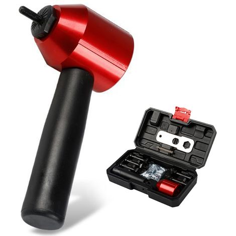 Adaptateur pour outil à riveter pour perceuse sans fil électrique - Kit de riveteuse professionnel avec mallette de transport, conçu pour un gain de temps et d'effort. (1/5)