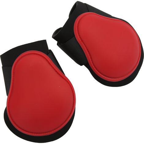 1 paire de guêtres pour postérieurs de cheval, guêtres tendineuses pour saut d'obstacles, course et sports de vitesse, rouge, taille L (1/5)