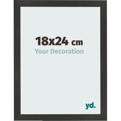 yd. - Cadre photo 18x24 - Noir Mat - MDF - Bologna