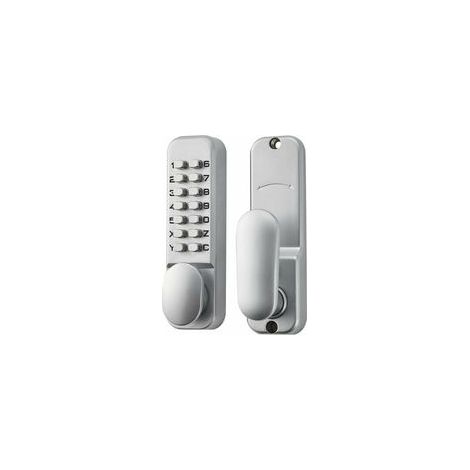 Tigrezy -Alliage De Zinc Verrou De Porte A Code Sans Clé Serrure à Code Mécanique Style Rétro Code Lock, Convient Pour Garage/hôtel/Bureau/Studio/Entrepôt/Dossiers (argent)