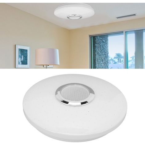 Plafonnier LED intelligent Bluetooth ultra-mince, rond et réglable, lampe de chambre à couleurs changeantes, 100-240 V (1/5)