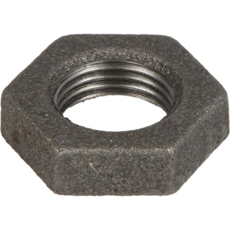 Raccord en fonte malléable noir contre-écrou 1 1/4'' FF