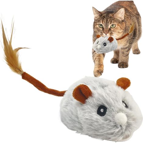 Jouet Automatique pour Chat - Souris en Peluche Rechargeables - Jouet pour (1/5)
