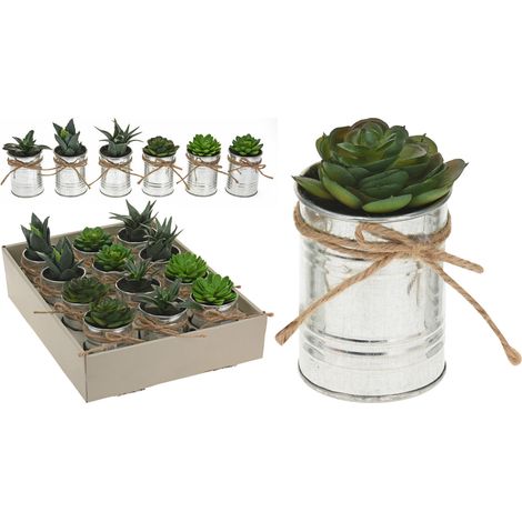 SUCCULENTE ARTIFICIALE IN VASO 7X12CM MODELLO ASSORTITO