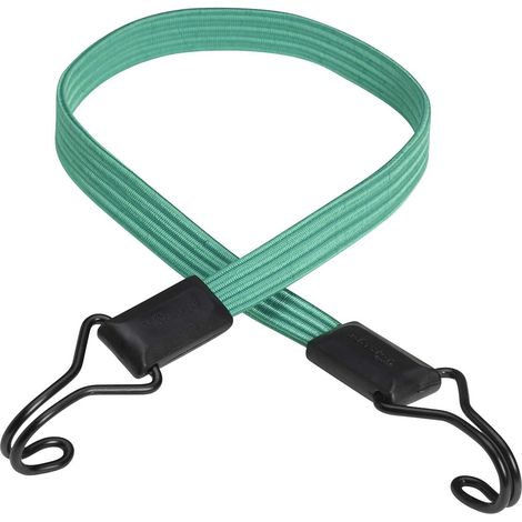 1 Tendeur plat, 80 cm, double crochet inversé, élastique extensible, transport charges, camping