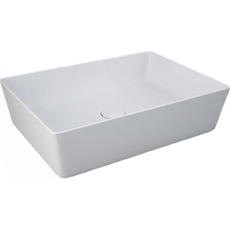 Lavabo da appoggio feeling rettangolare bianco opaco matt (1/3)