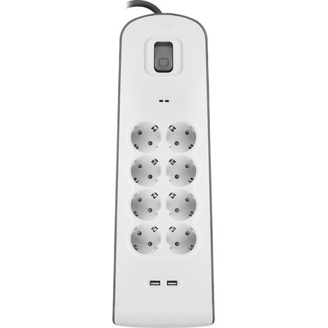 belkin Ãberspannungsschutz 8-Fach SurgePlus + 2x USB BSV804vf2M (BSV804VF2M) (1/5)