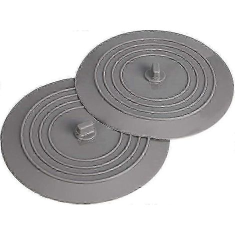 2er-Pack 15 cm Universal-Ablaufstopfen aus Silikonkautschuk für Küchen- und Badezimmerspülen – Gut