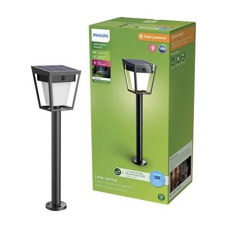 Philips Nissa Sobremuro (Negro) Luz blanca cálida - LED