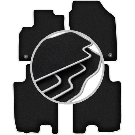 Tappetini auto Carlux color argento per: Honda City V FL berlina (2011-2013) (1/5)