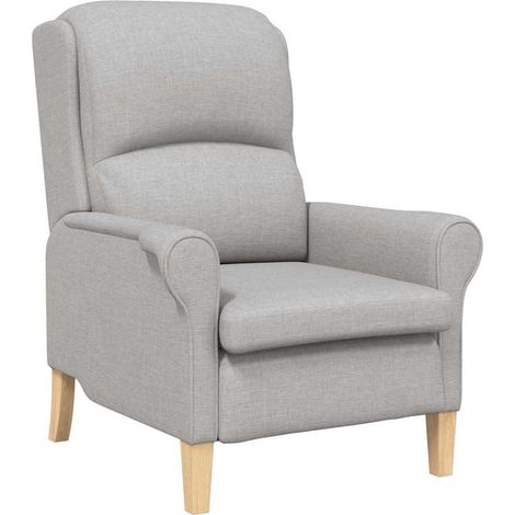 Fauteuil de Salon,Chaise,Fauteuil Gris nuage 76 x 94 x 102 cm tissu CFW188045 (1/5)
