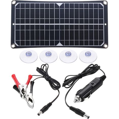 Hocheffizientes Solarladegerät, wasserdichtes Solarpanel-Set für Ihren mobilen Strombedarf, 7,5-W-12-V-Ladegerät mit 19 % Ladeeffizienz für (1/5)