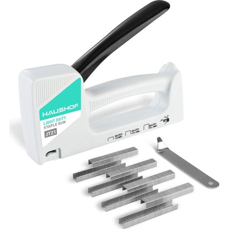HAUSHOF Graffatrice Manuale con Levapunti, Graffe Tipo 53, 6-10 mm, Set Sparapunti con 800 Graffette (8 mm) (1/5)